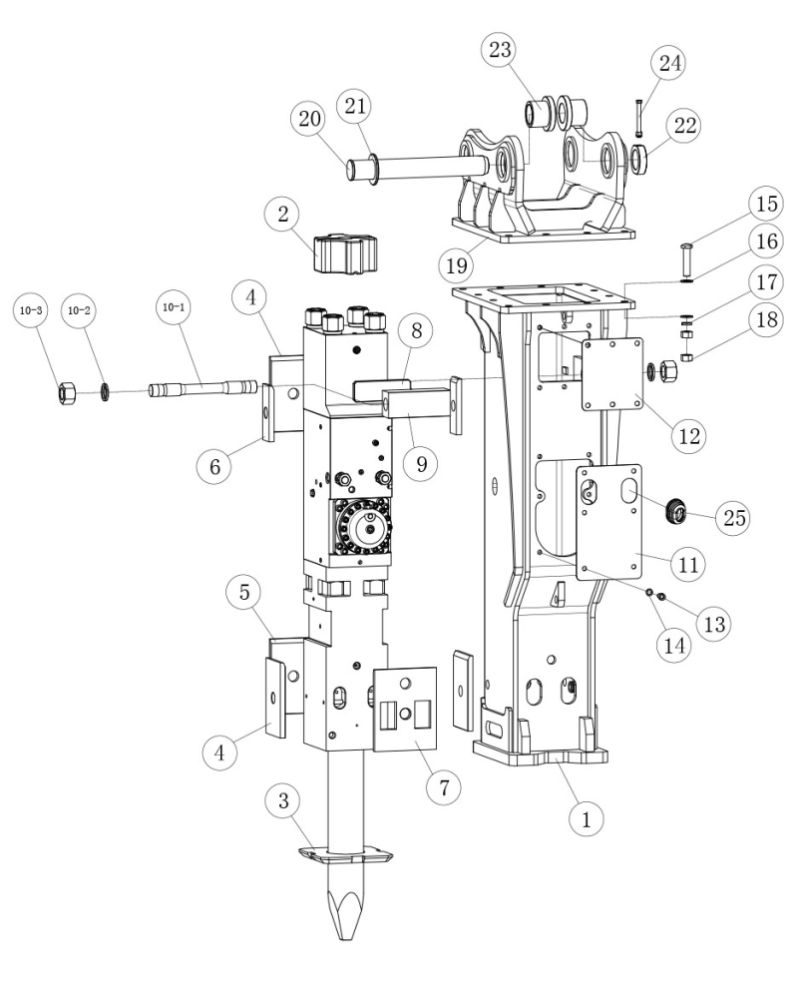 RR4600F - корпус (03500BLD Комплект демпферов)