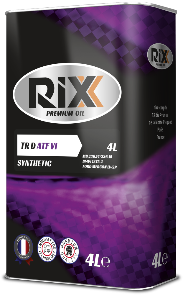 Трансмиссионное масло RIXX TR D ATF-VI 4 л