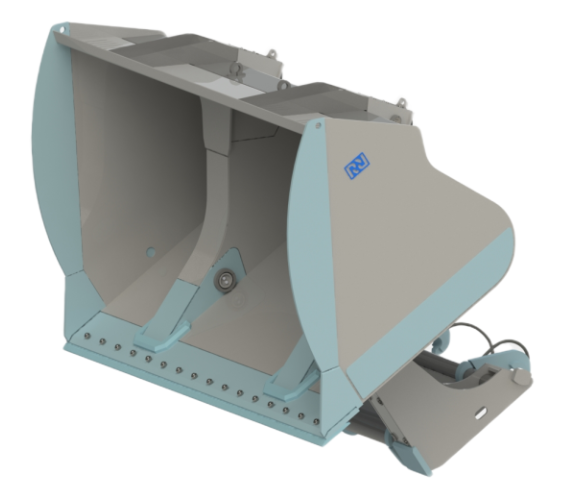 Ковш высокой разгрузки угля на погрузчик 27-35 т