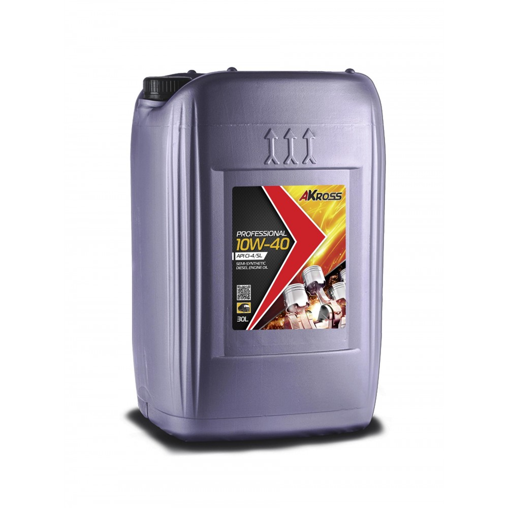 Моторное масло AKross 10W-40 Professional CI-4/SL 30 л (дизель)