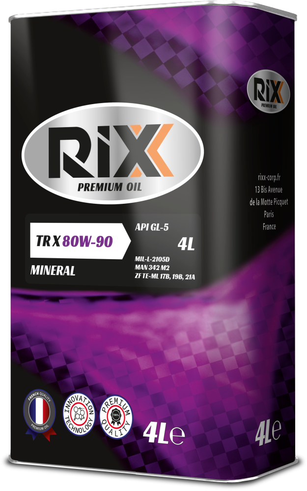 Трансмиссионное масло RIXX TR X 80W-90 GL-5 – 4