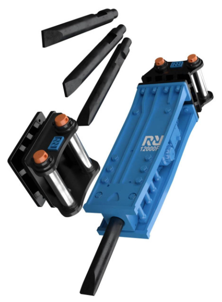 Гидромолот Reschke 12000F на экскаватор 80-140 т