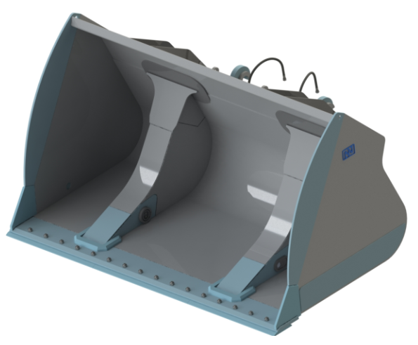 Ковш высокой разгрузки угля на погрузчик 27-35 т