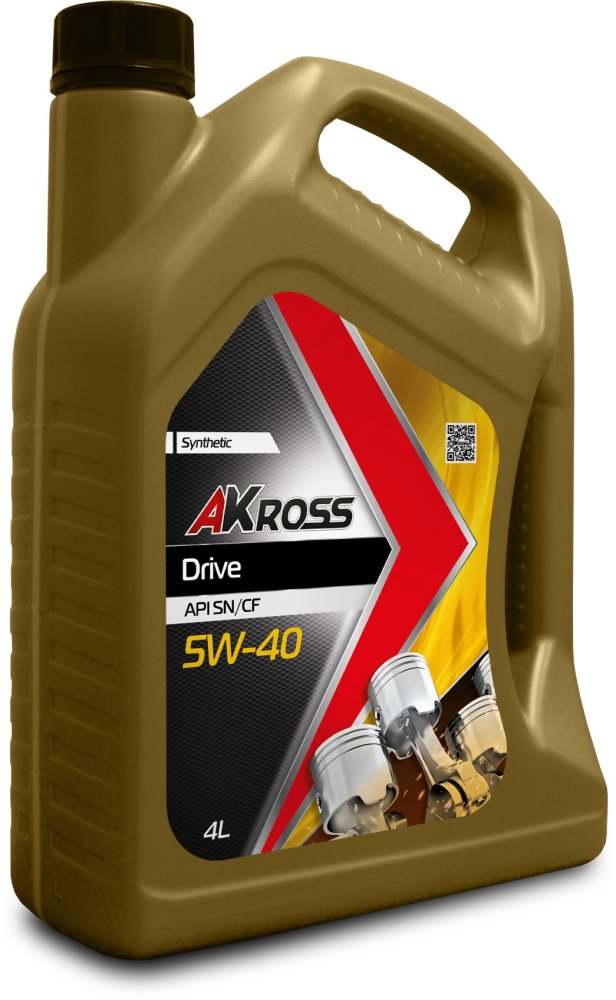 Моторное масло AKross 5W-40 DRIVE SN/CF 4л