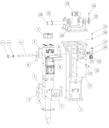 RR2000F - корпус (02000C Комплект демпферов)