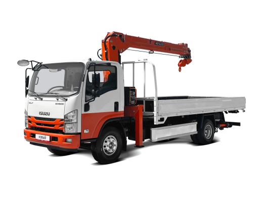 ISUZU ELF бортовой с КМУ HYVA