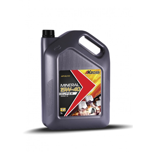 Моторное масло AKross 15W-40 Super SG/CD 5 л (бензин)