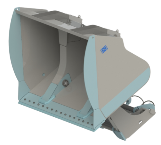 Ковш высокой разгрузки на погрузчик 23-27 т