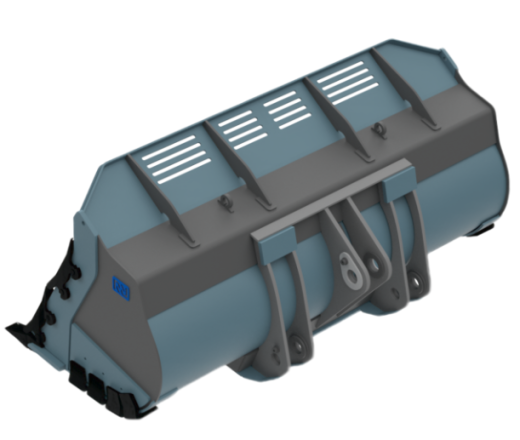 Ковш скальный сверхусиленный на погрузчик 23-27 т