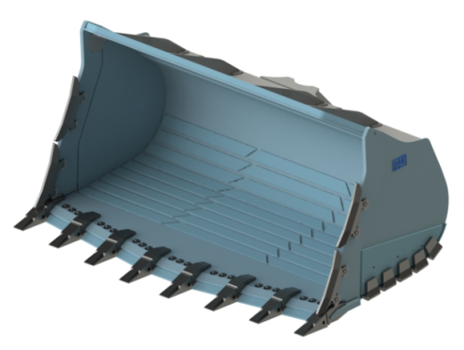 Ковш скальный сверхусиленный на погрузчик 27-35 т
