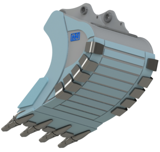Ковш для погрузки каменных блоков на экскаватор 44,5-54 т