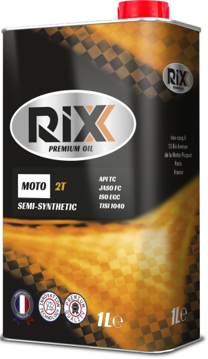 Полусинтетическое моторное масло RIXX MOTO 2T 1 л для двухтактных двигателей