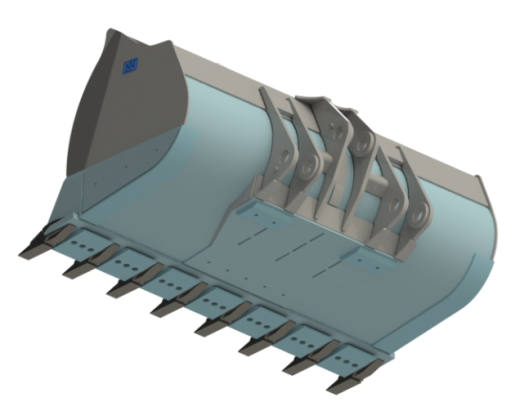 Усиленный ковш на погрузчик 27-35 т