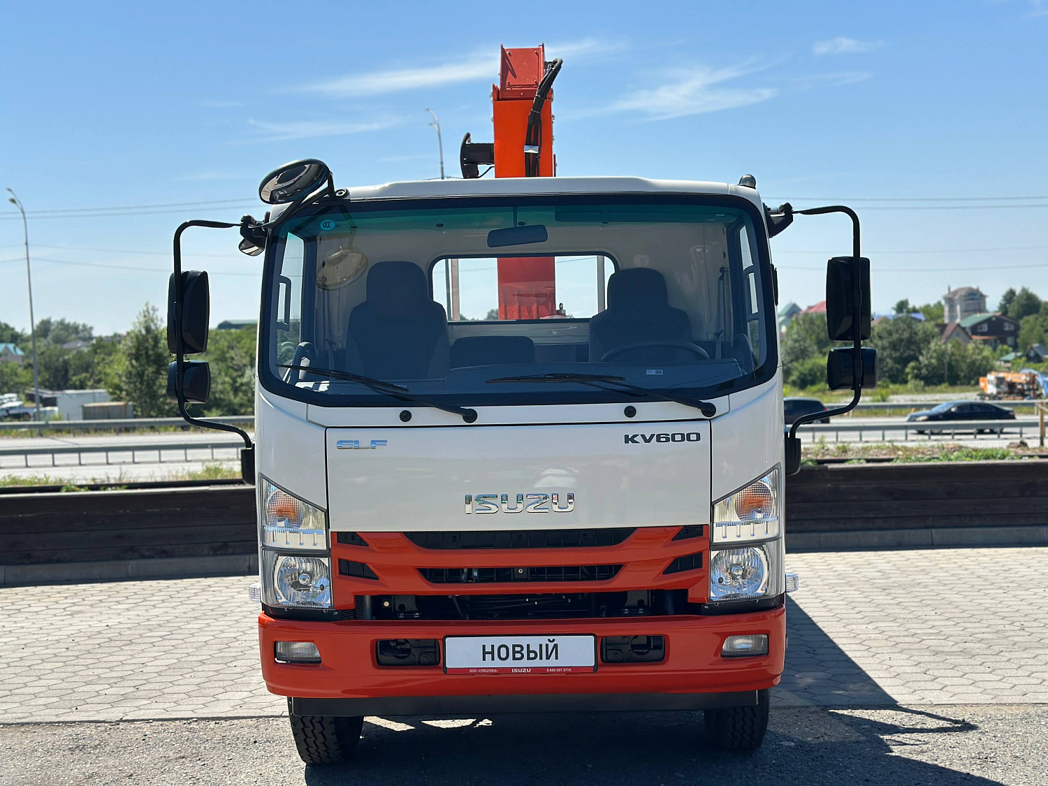 ISUZU ELF бортовой с КМУ HYVA