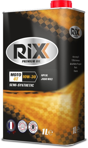 Полусинтетическое моторное масло RIXX MOTO 4T 1 л для четырехтактных двигателей