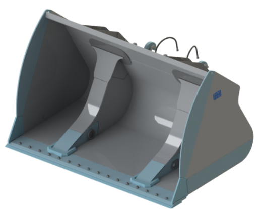 Ковш высокой разгрузки на погрузчик 27-35 т