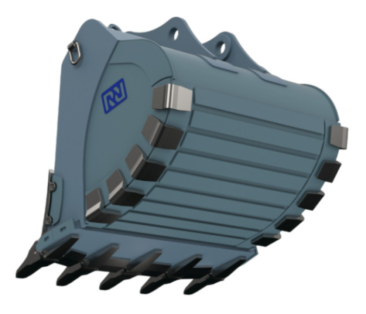 Скальный усиленный ковш на экскаватор 70-80 т