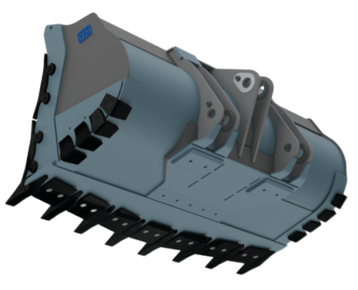 Ковш скальный сверхусиленный на погрузчик 23-27 т