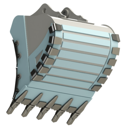 Скальный сверхусиленный ковш на экскаватор 35,5-44 т