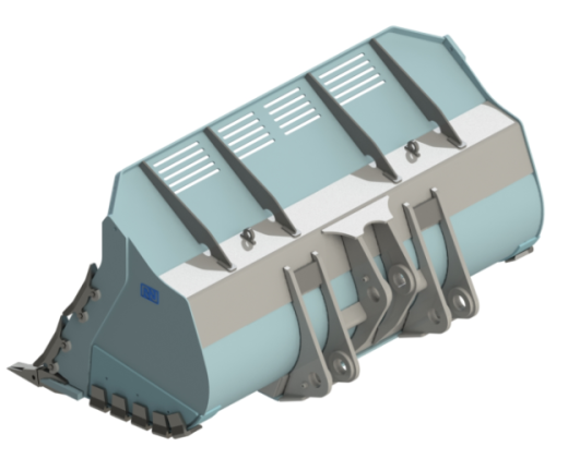 Ковш скальный сверхусиленный на погрузчик 27-35 т