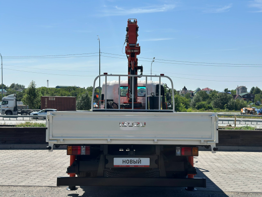 ISUZU ELF бортовой с КМУ HYVA