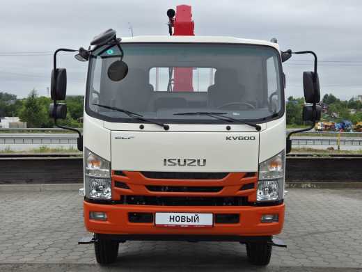 ISUZU ELF бортовой с КМУ UNIC